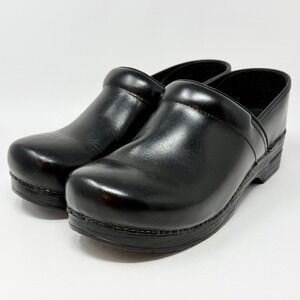 Dansko Professional Clog Black Cabrio Leather Wide 46 US 12.5-13 Slip On Unisex
